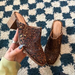 Madewell Carey Mule Cheetah Leopard Calf Hair 9